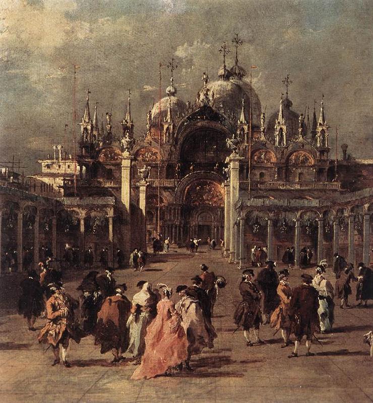 GUARDI, Francesco Piazza di San Marco (detail) dh china oil painting image